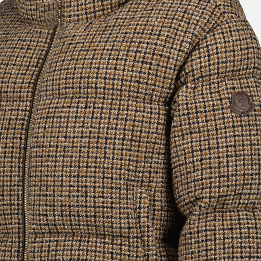 Manteaux Doudoune Bouclée Seboune Moncler Marron Femme