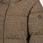 Manteaux Doudoune Bouclée Seboune Moncler Marron Femme