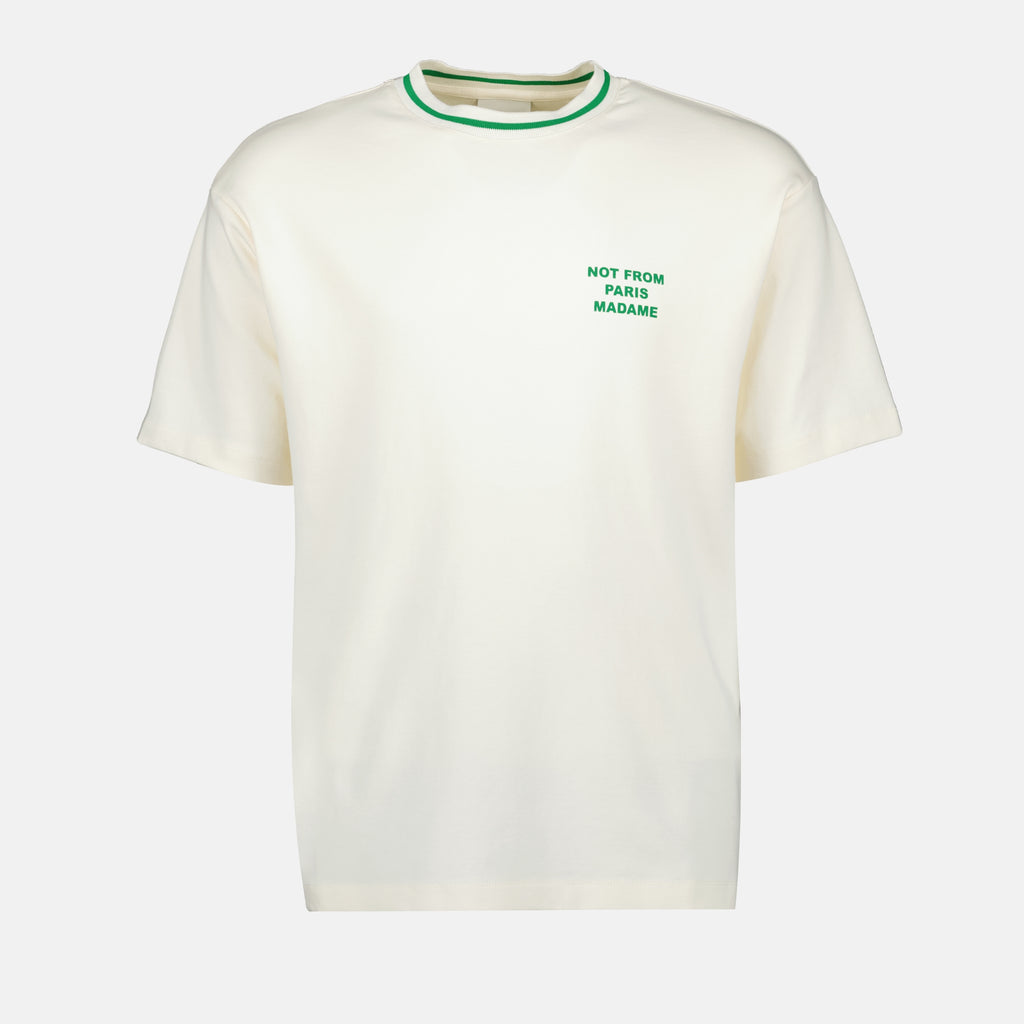 티셔츠 T-shirt slogan sport Drole De Monsieur 하얀색 Homme