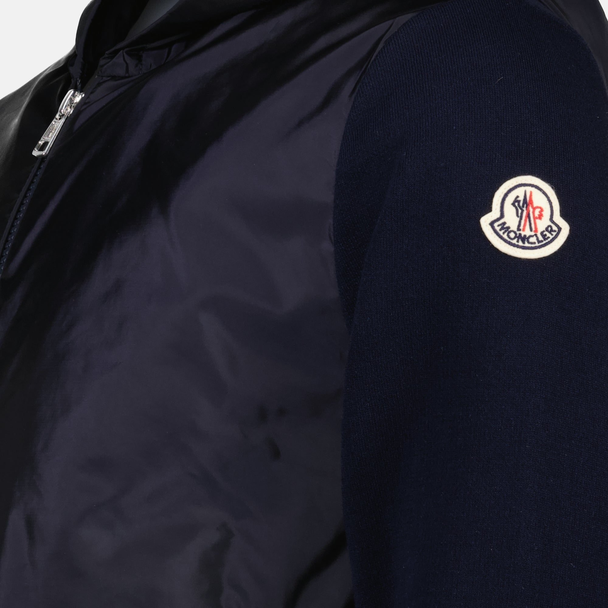 Vestes Cardigan en coton bleu marine Moncler Bleu foncé Homme