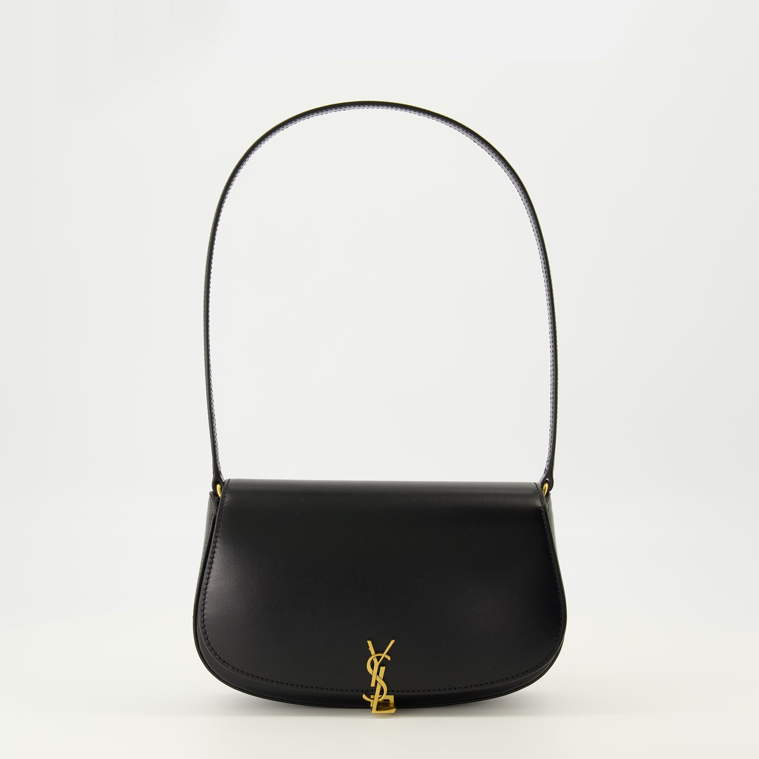 Image of the mini black Voltaire bag from the brand Saint Laurent for Women - Autumn-Winter 2025 - Front View
