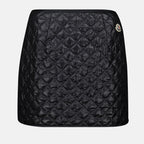 Jupes Jupe mini matelassée Moncler Noir Femme