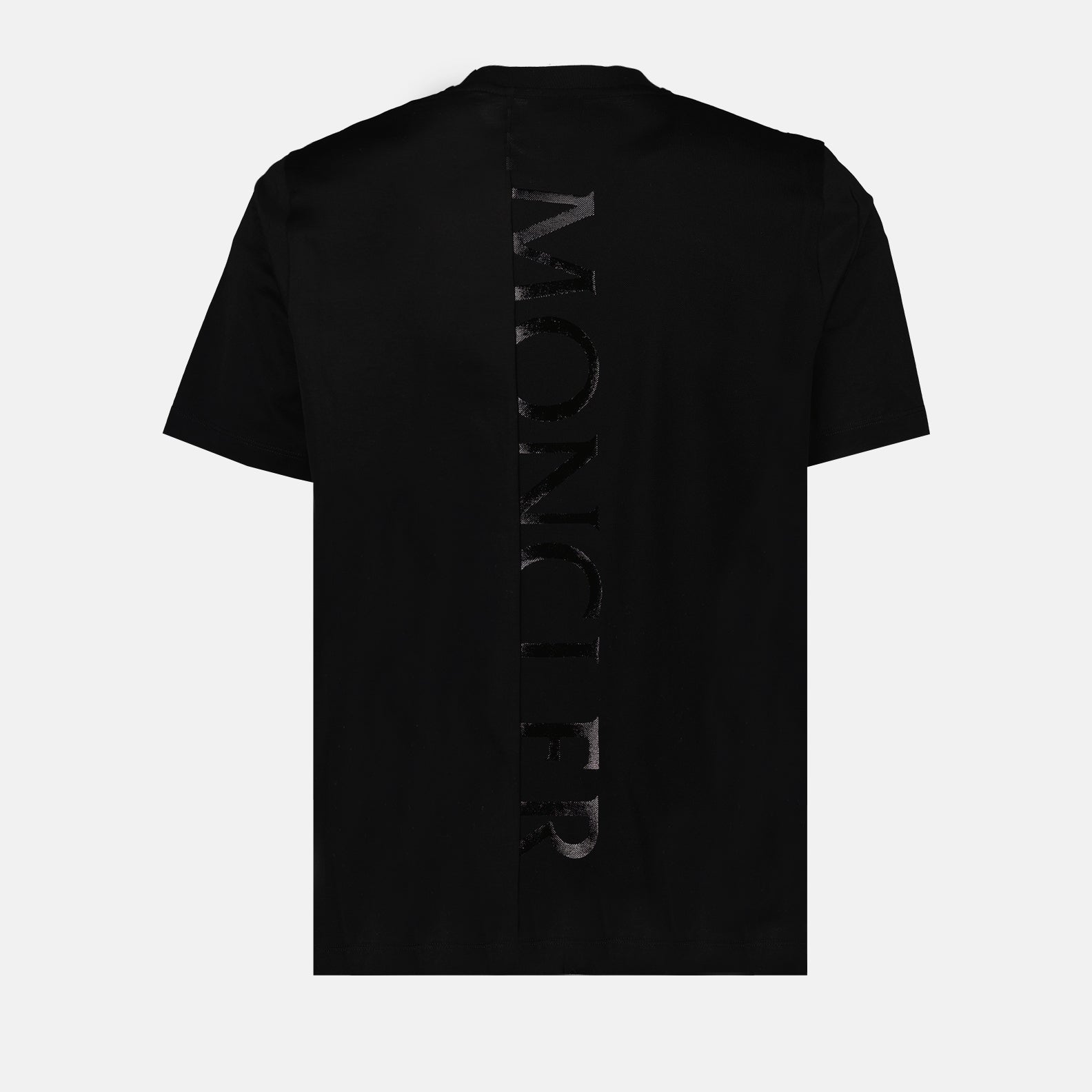 T-shirts T-shirt à logo vertcal Moncler Noir Homme
