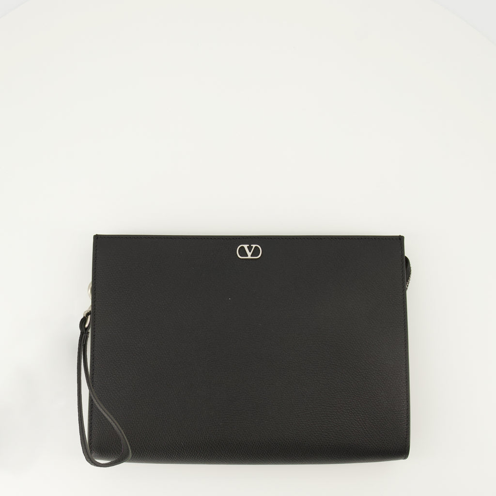 발렌티노 가라바니 남성용 Vlogo 파우치 품목 이미지 - 2025 가을-겨울 - 앞면 보기