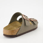 Zapatos abiertos Claquettes Arizona Birko-Flor Birkenstock Caqui Homme