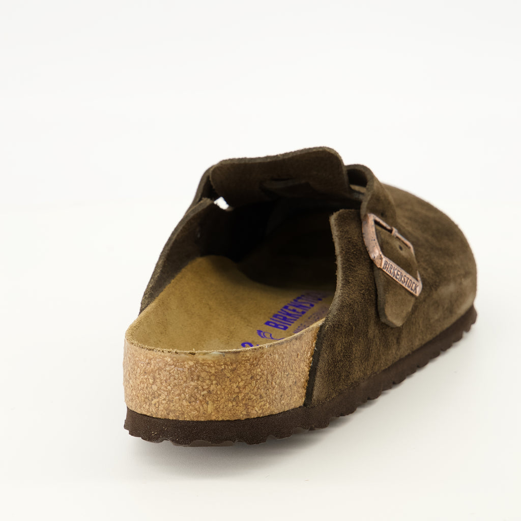 Chaussures ouvertes Mules Boston Marrons Birkenstock Marron Unisexe