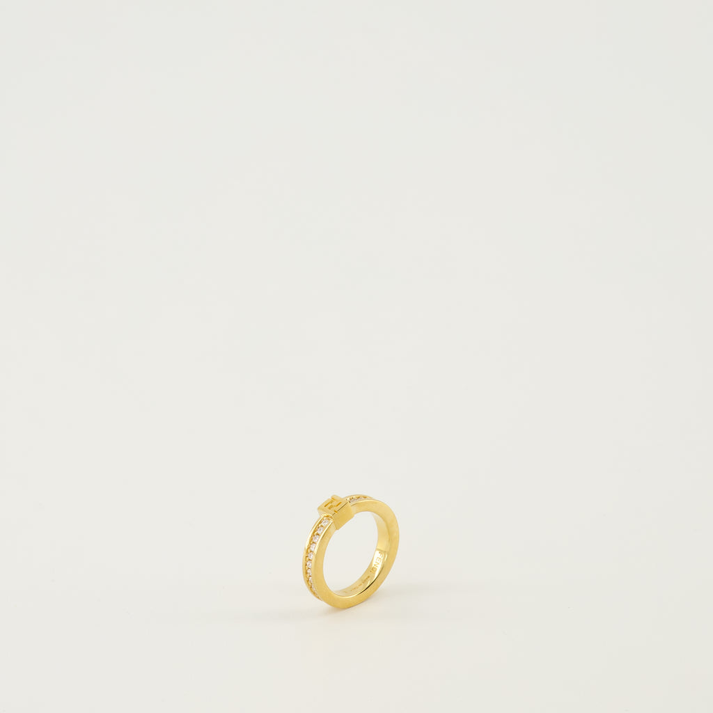 Immagine dell'anello Forever con cristalli del marchio Fendi per Donna - Stagione Primavera-Estate 2026 - Vista Dettagliata 2