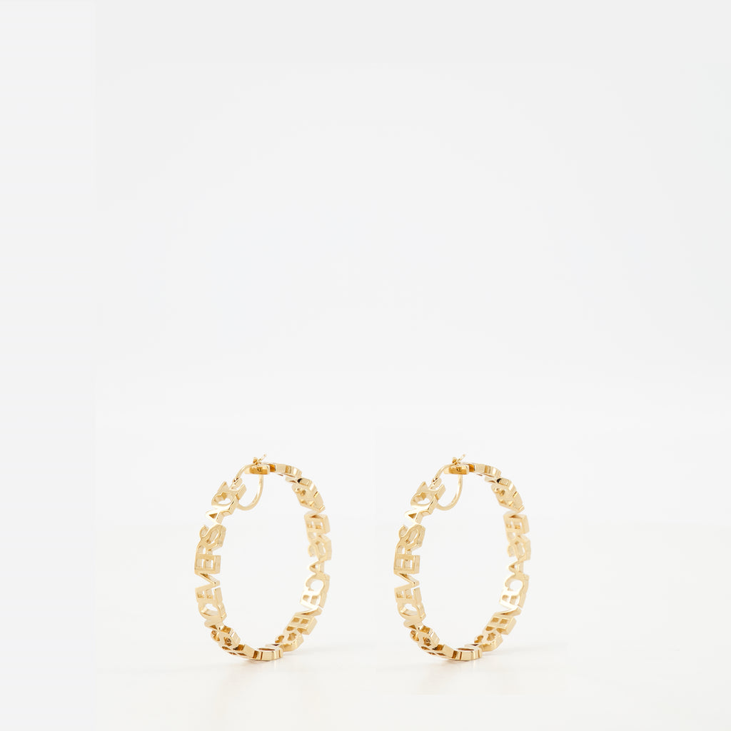 Joyería Créoles à logo Versace Oro Femme