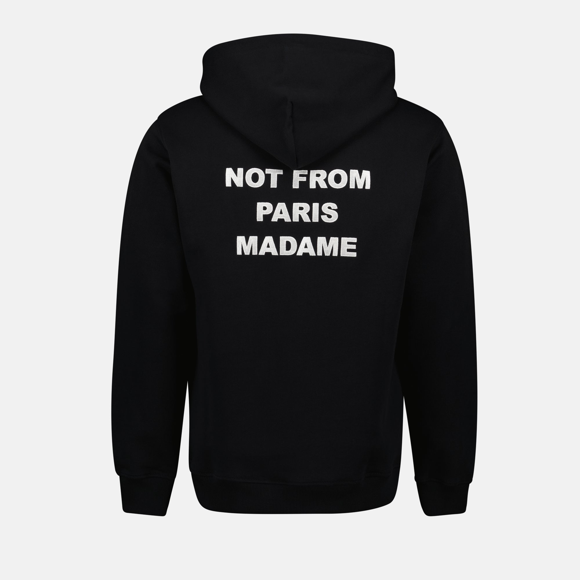 Sweatshirts Schwarzes Slogan Kapuzen-Sweatshirt Drole De Monsieur Schwarz Homme
