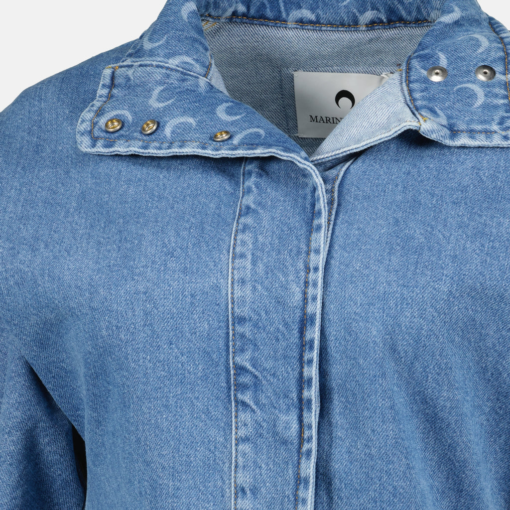 Immagine dell'articolo Giacca in Denim Moon Large di Marine Serre per Donna - Stagione Autunno-Inverno 2025 - Vista Dettagliata_2