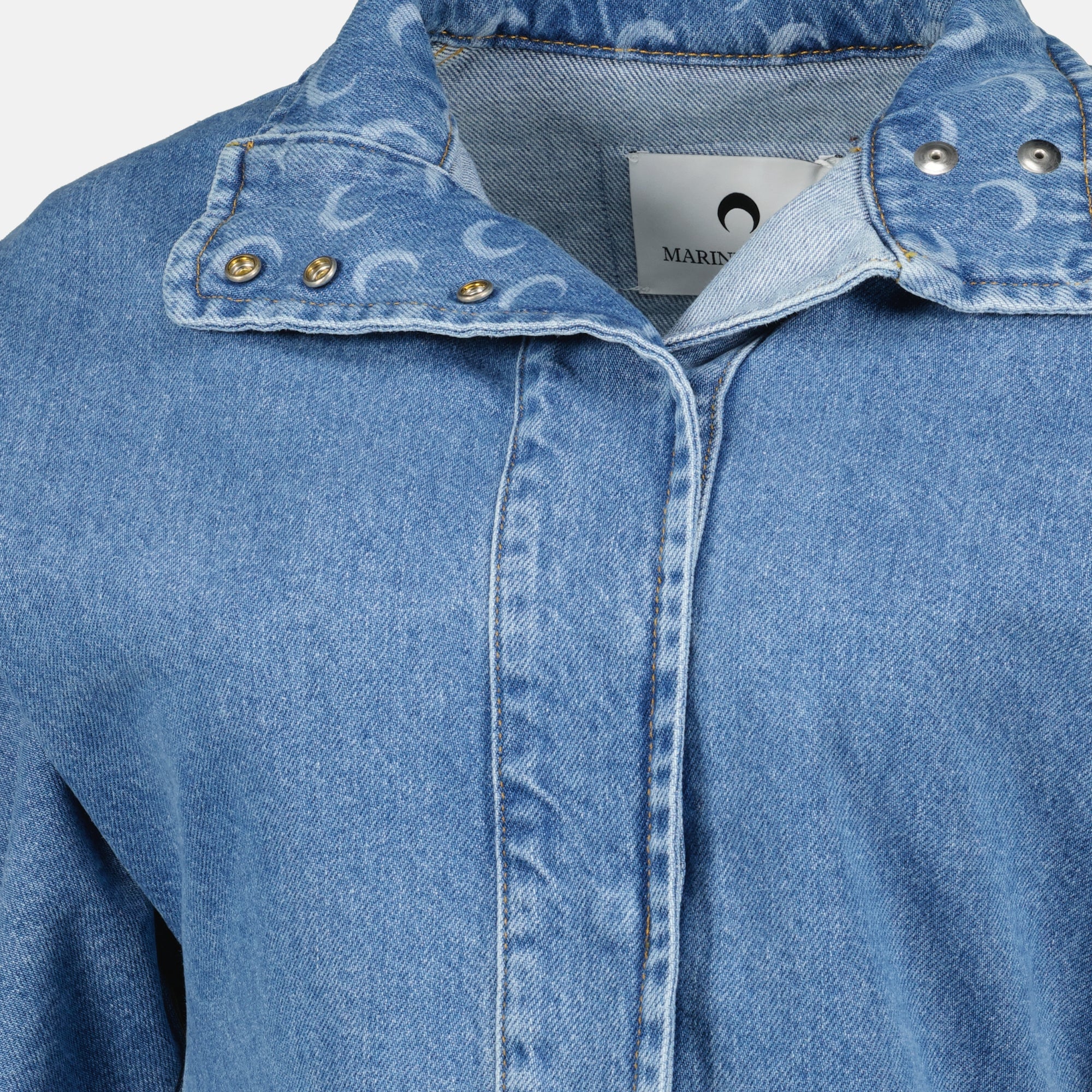 Immagine dell'articolo Giacca in Denim Moon Large di Marine Serre per Donna - Stagione Autunno-Inverno 2025 - Vista Dettagliata_2