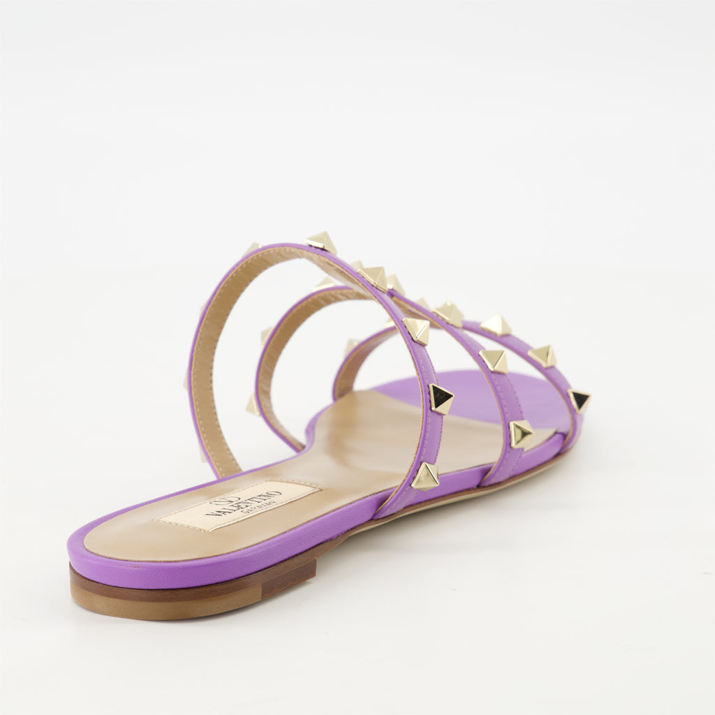 Chaussures ouvertes Sandales Rockstud Valentino Garavani Violet Femme