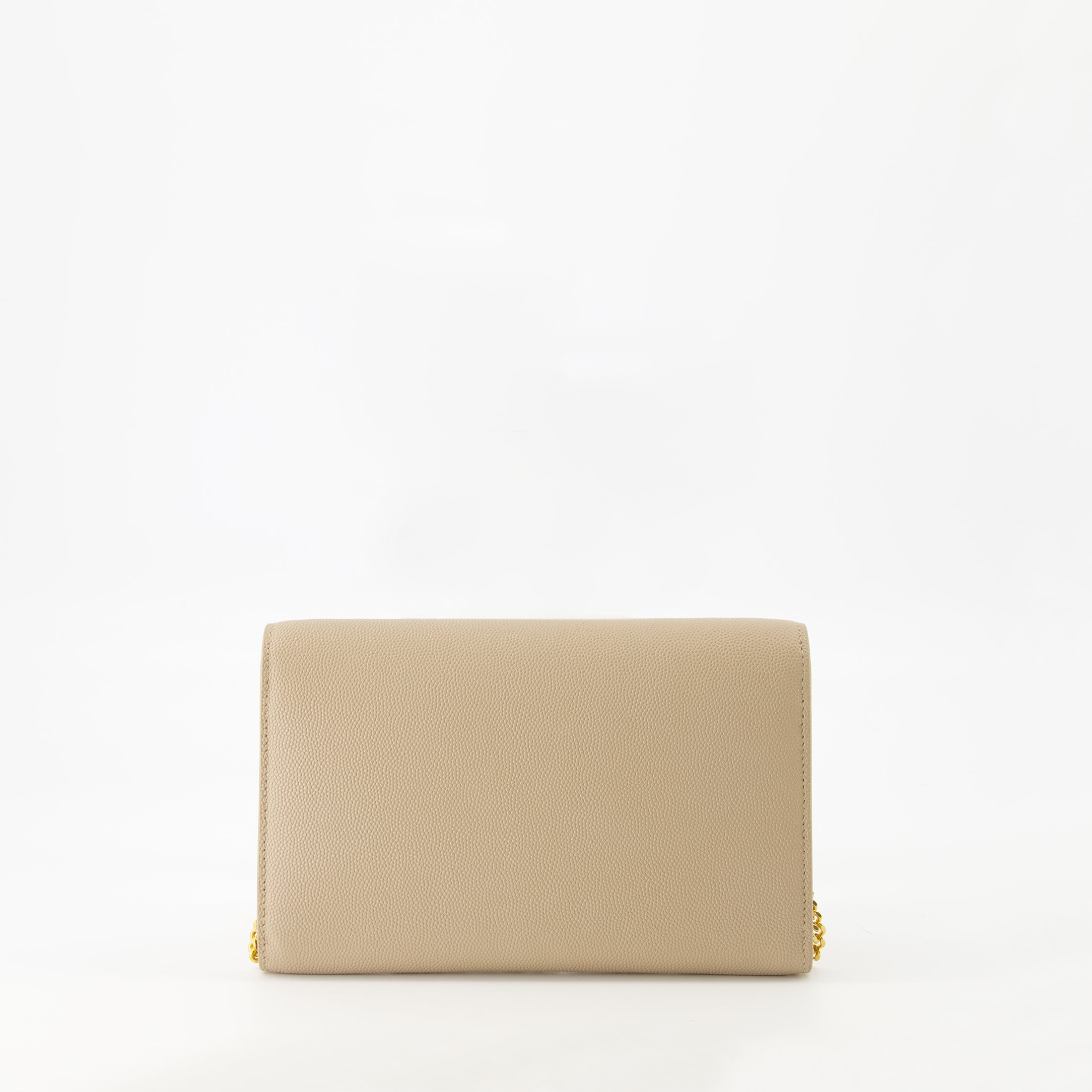 Bolsos bandolera Pochette Uptown con Cadena Saint Laurent Beige Femme