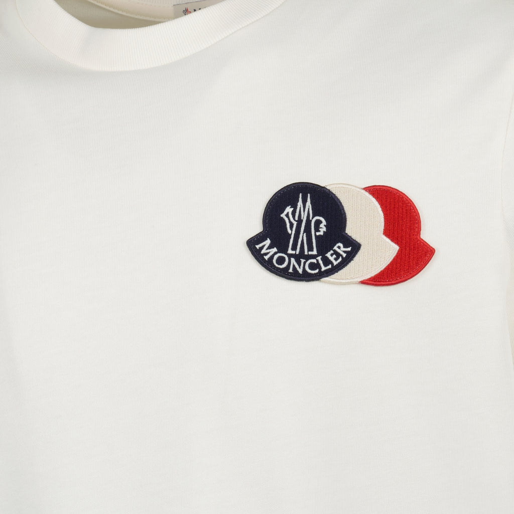 Imagen del artículo Camiseta de logo tricolor de Moncler para Hombre - Temporada Otoño-Invierno 2025 - Vista Detallada_5