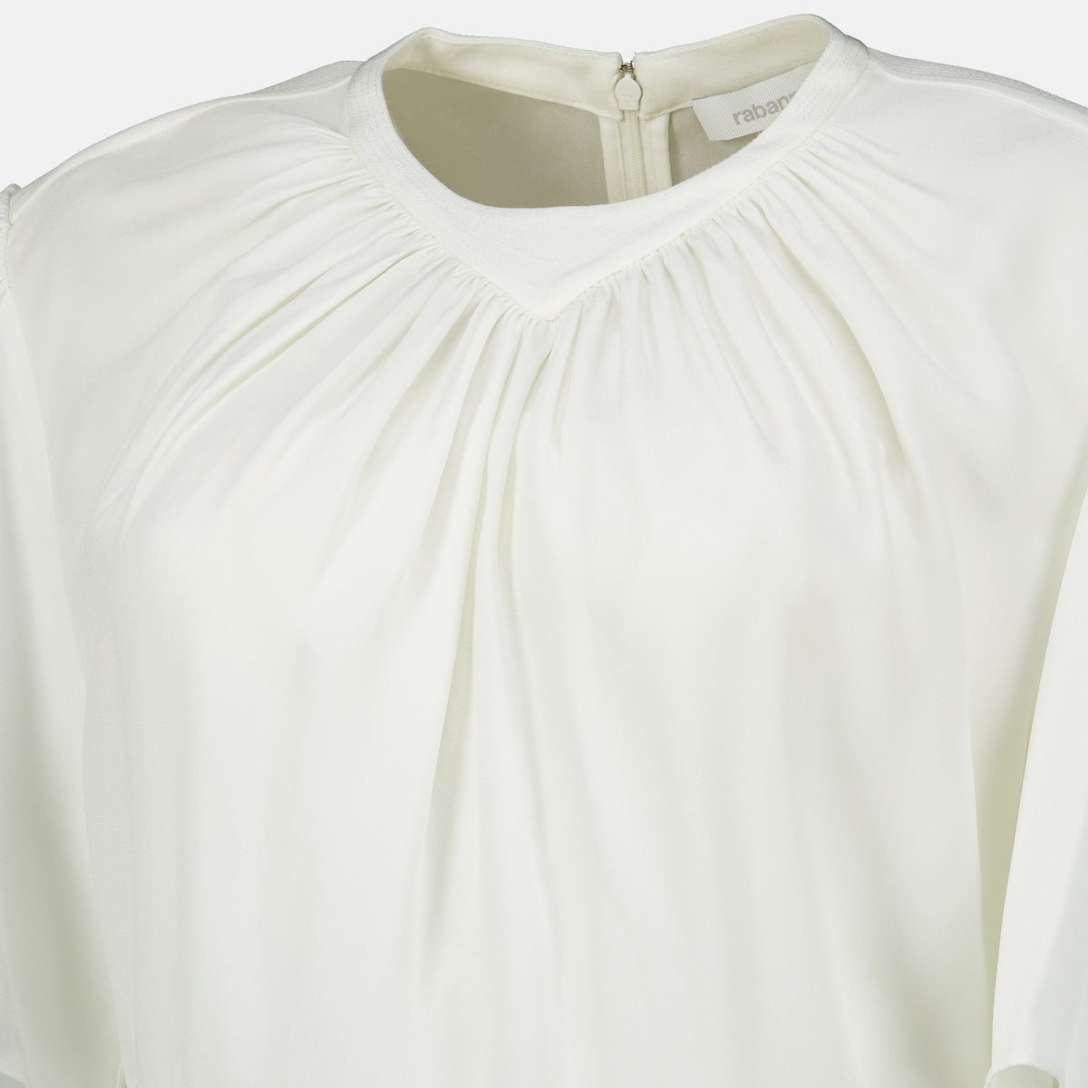 Tops Weißes Rüschenshirt Rabanne Blanc Femme