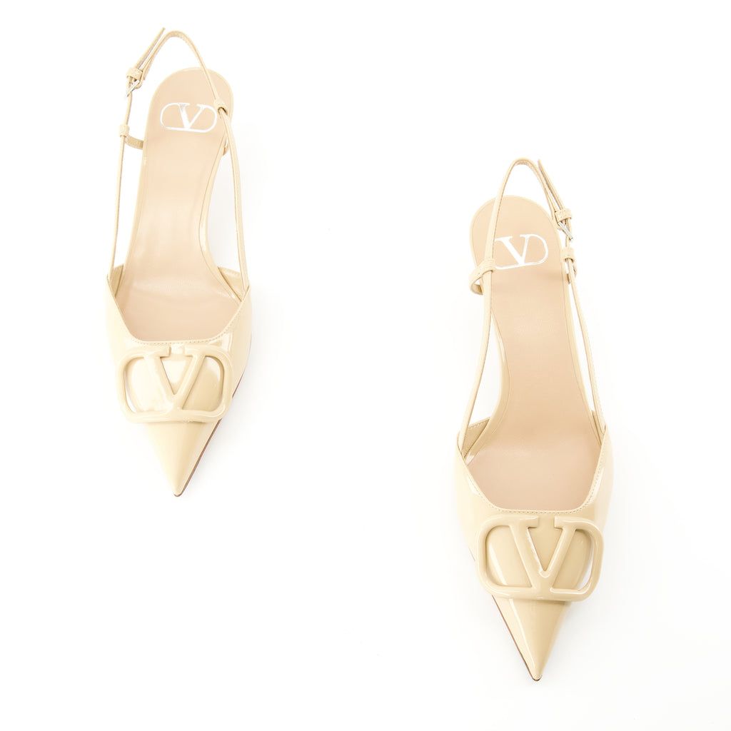 Escarpins Escarpins VLogo Valentino Garavani Beige Femme