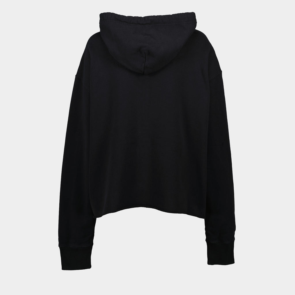 Sweatshirts Bedruckter Hoodie Mm6 Schwarz Femme