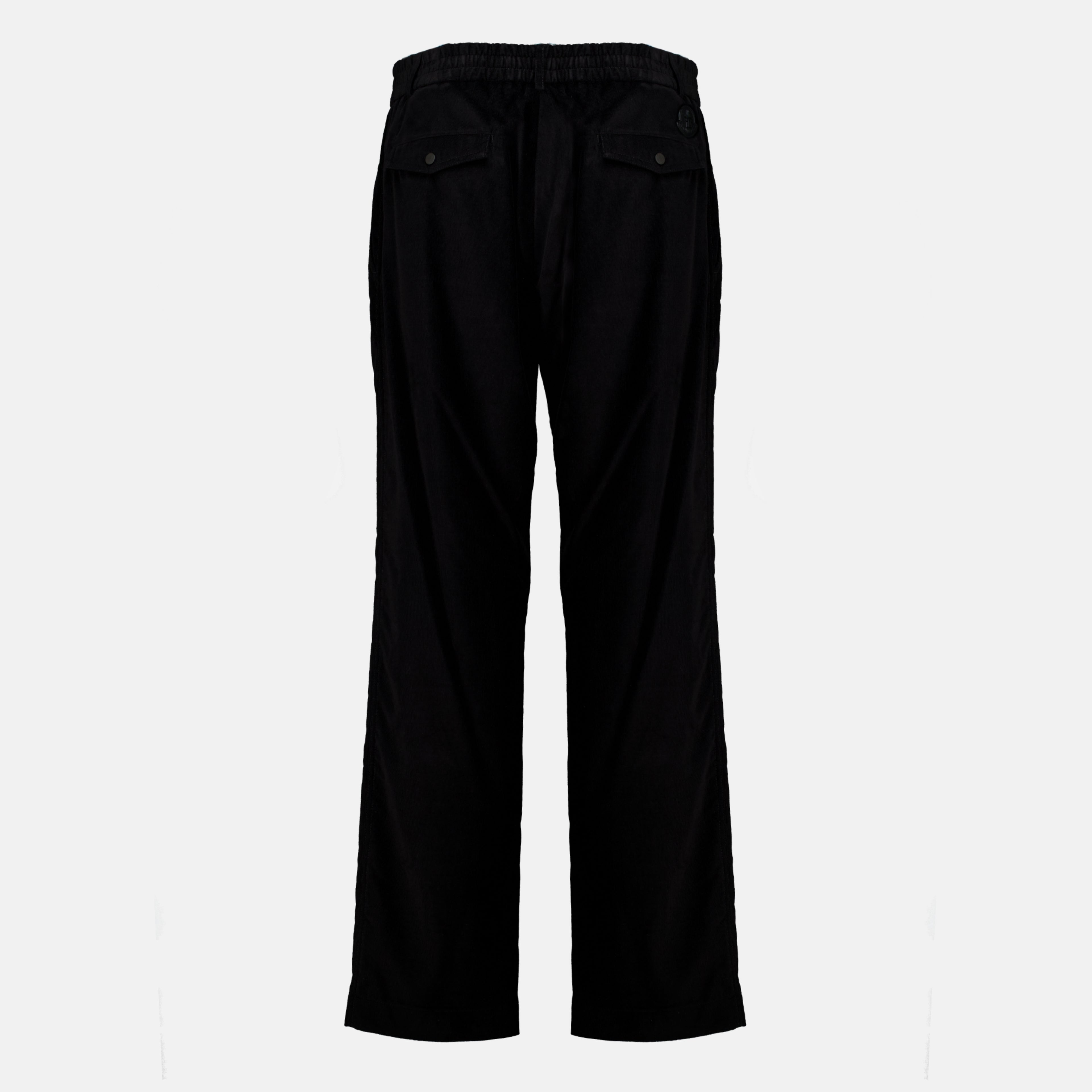 Pantalons Pantalon en velours côtelé noir Moncler Noir Homme