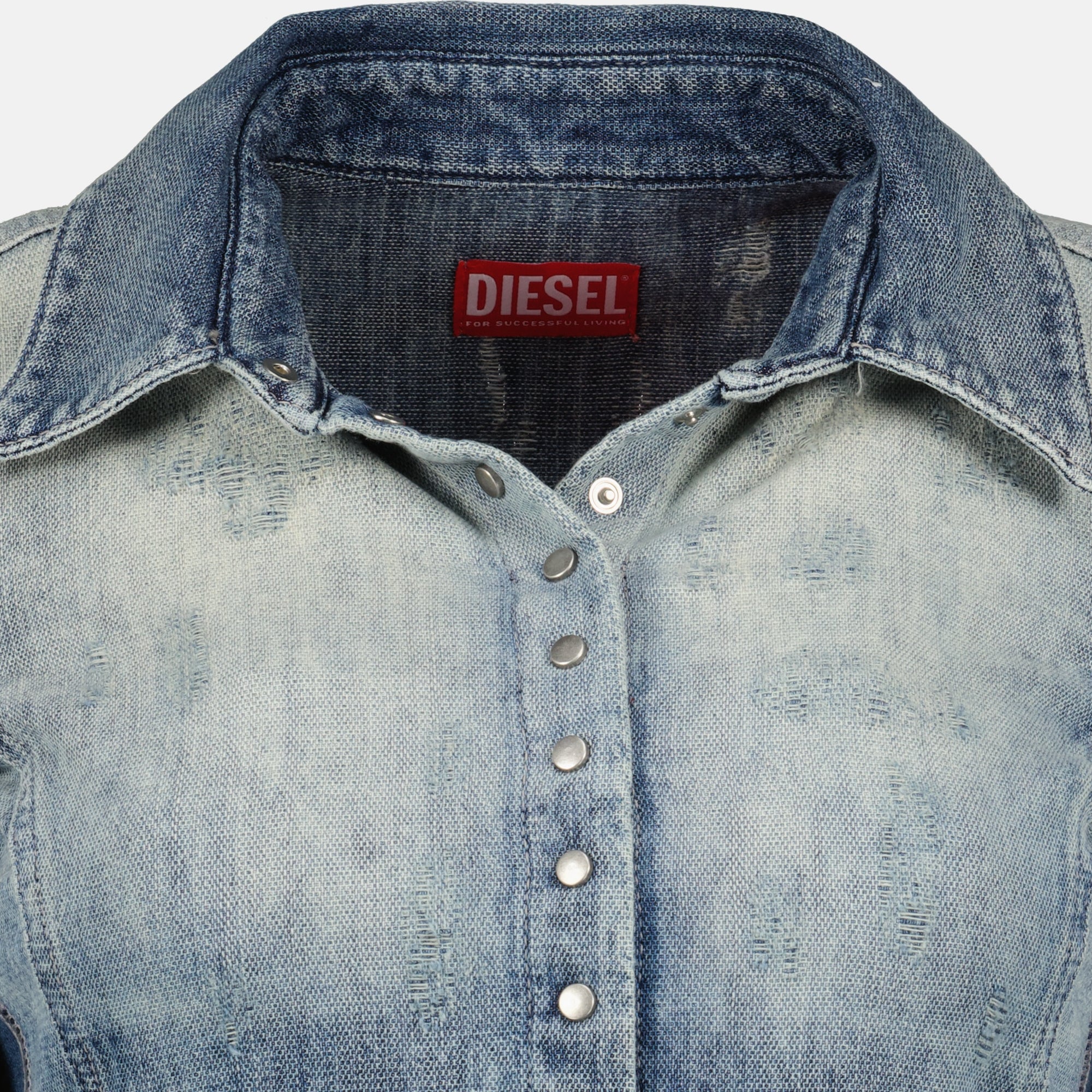 Image de l'article Chemise De-Masly-Fsh en denim de la marque Diesel pour Femme - Saison Automne-Hiver 2025 - Vue détaillée_1