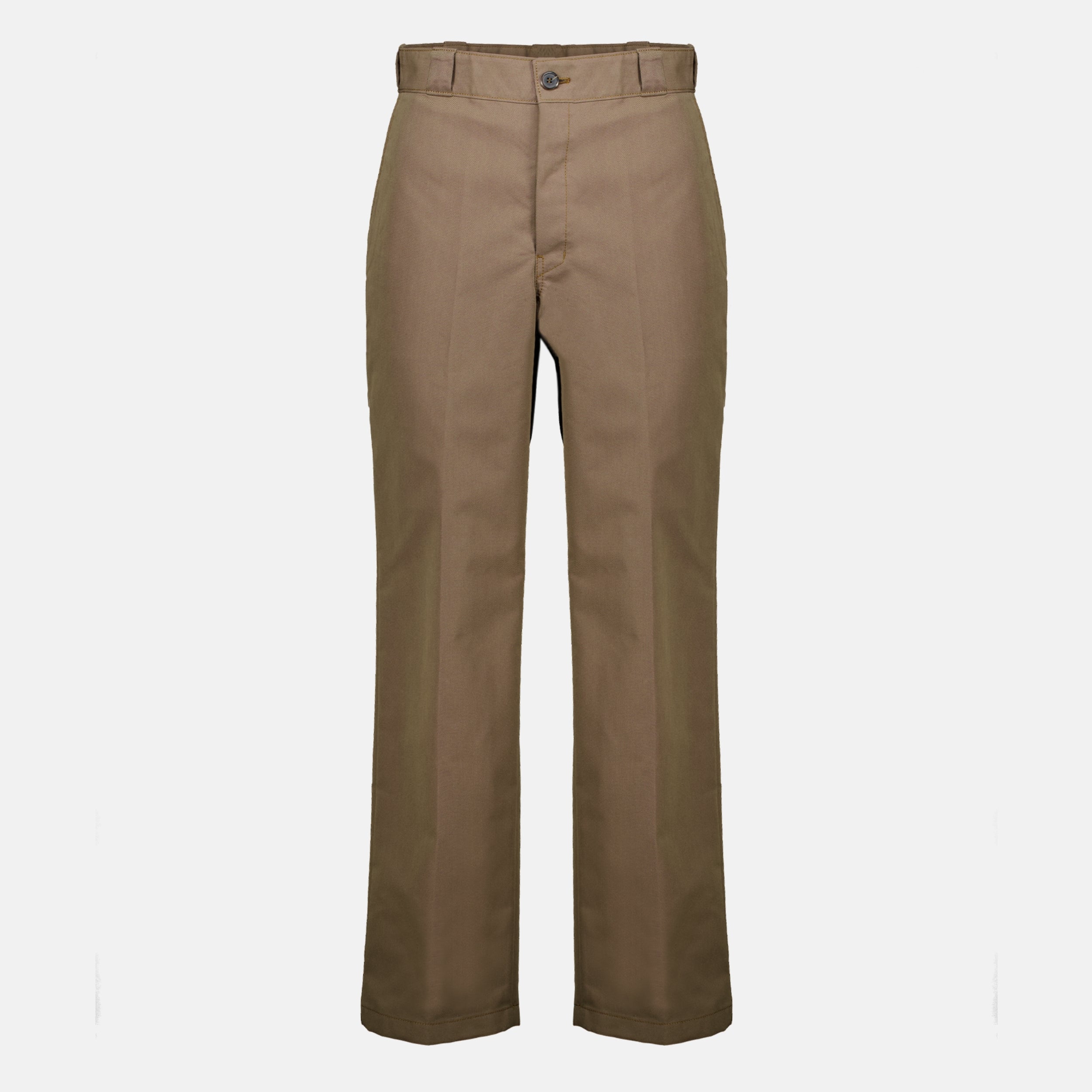 Pantalons Pantalon en toile marron Prada Marron Homme