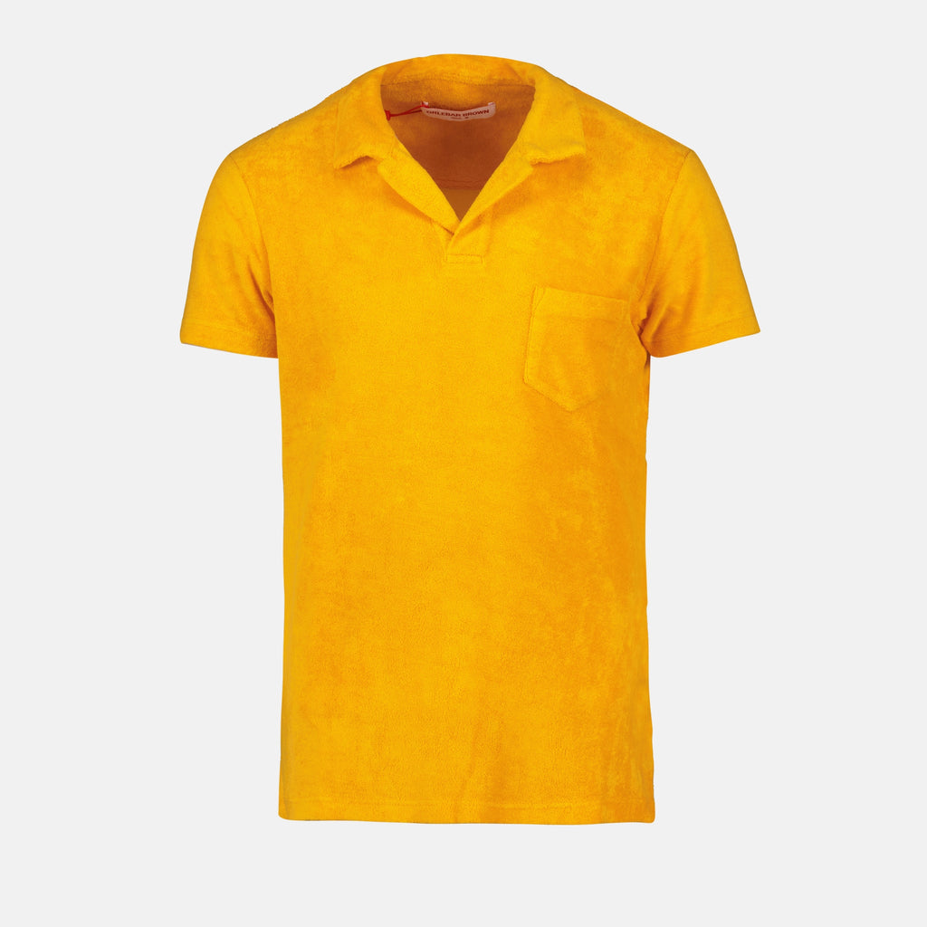 Polos Polo Terry Orlebar Brown Orange Homme