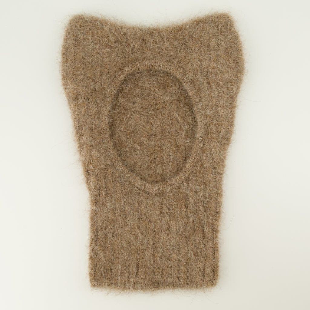 Chapeaux, casquettes et bonnets Cagoule oreilles en laine d'alpaga Maison Kitsune Beige Homme