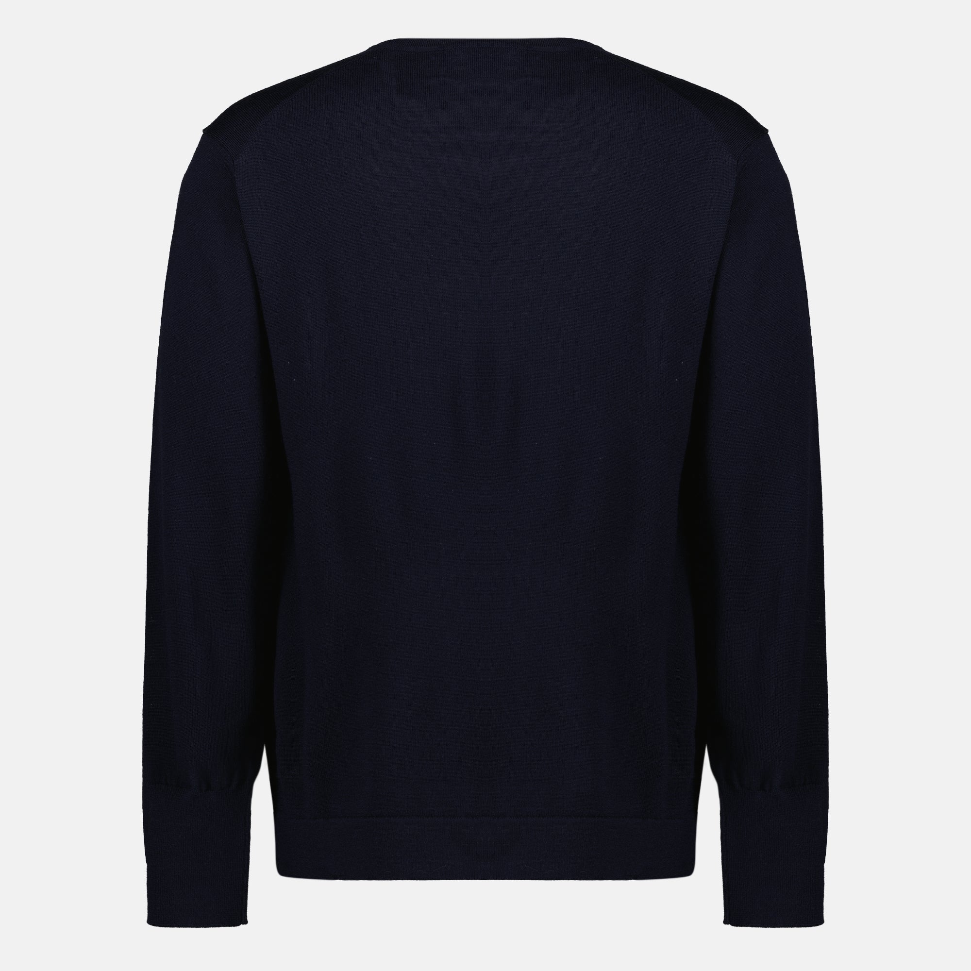 Maille Pull en laine bleu marine Officine Générale Bleu foncé Unisexe