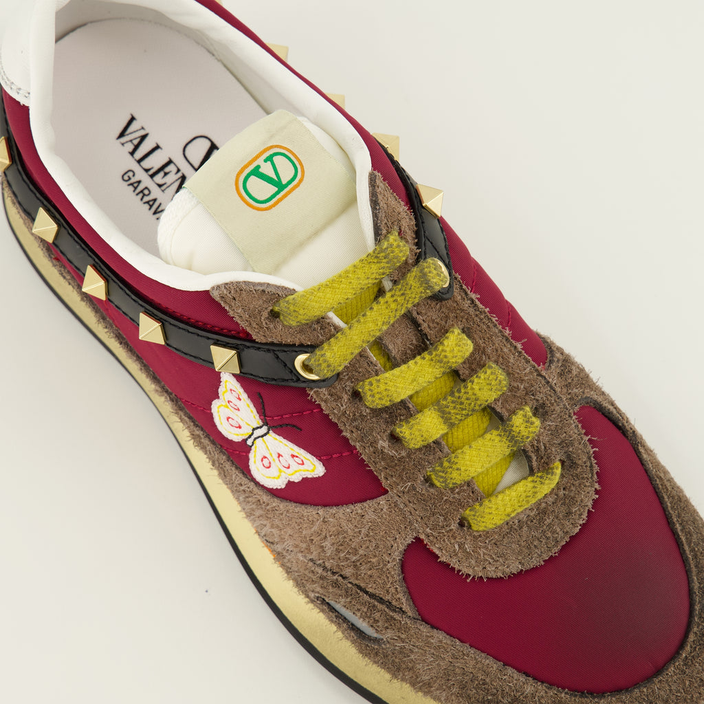Baskets Baskets Stud up Butterfly bordeaux Valentino Garavani Bordeaux Femme