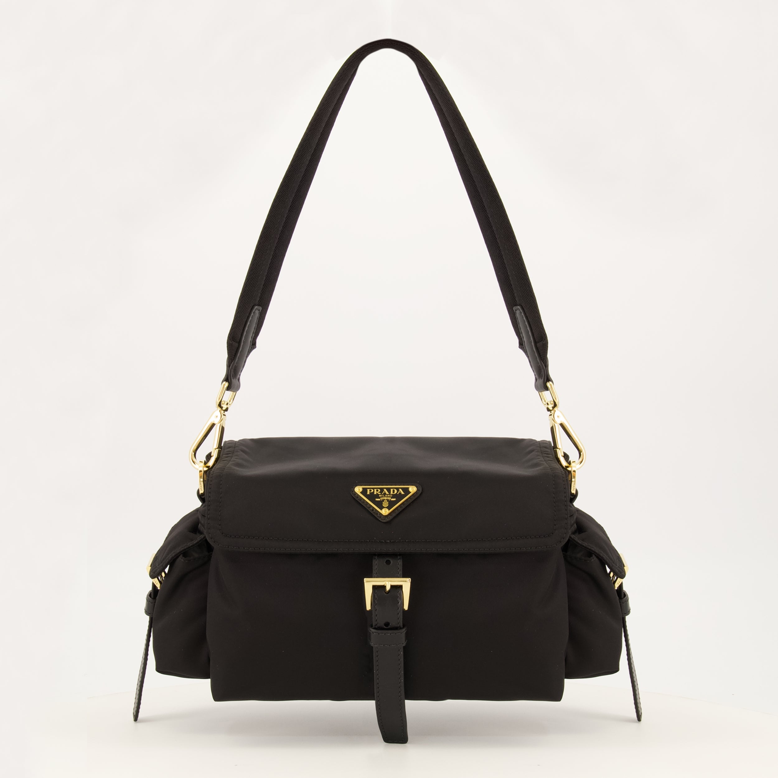 Sacs à main et épaule ブラック Re-Nylon のエクスプロア バッグ Prada Noir Femme