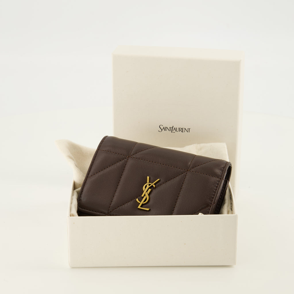 Petite maroquinerie Portefeuilles Jamie marron Saint Laurent Marron Femme