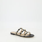 Sapatos abertos Sandálias Rockstud Valentino Garavani Preto Femme