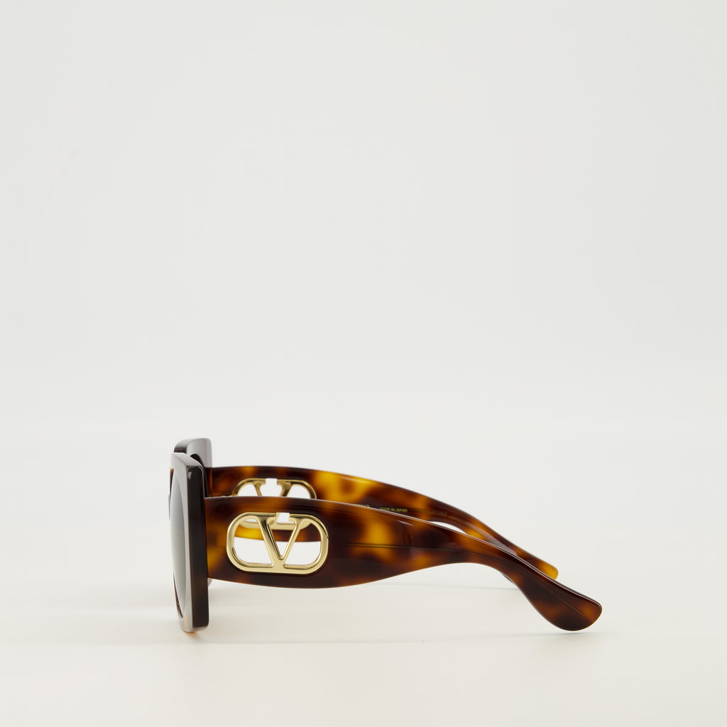 Lunettes Brown Rectangular VLogo Glasses Valentino Garavani Marron Femme