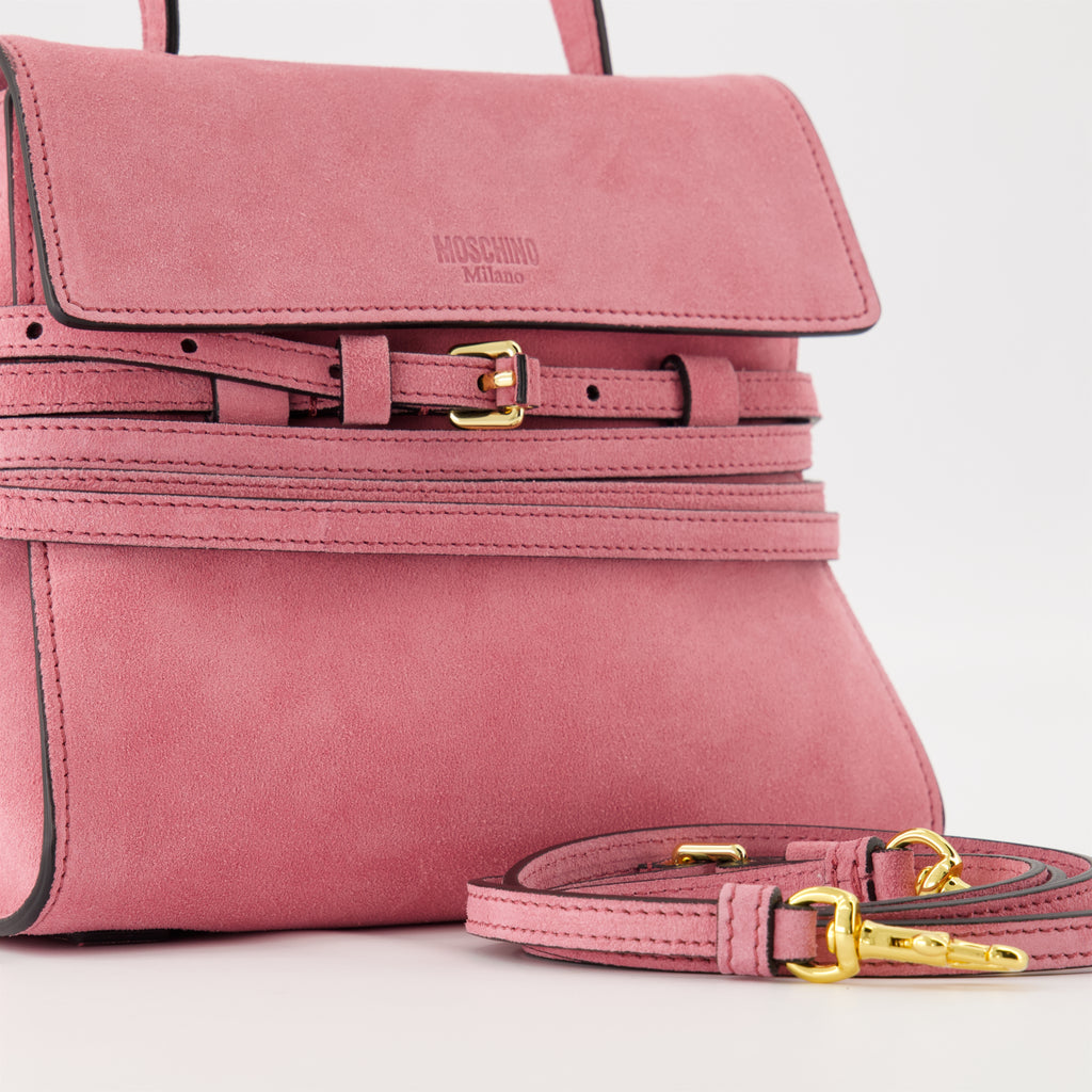 Sacs à main et épaule Sac Tie Me small Moschino Rose Femme