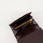 スモールレザーグッズ Portefeuille en cuir Paris Paris Ami PARIS ボルドー ユニセックス