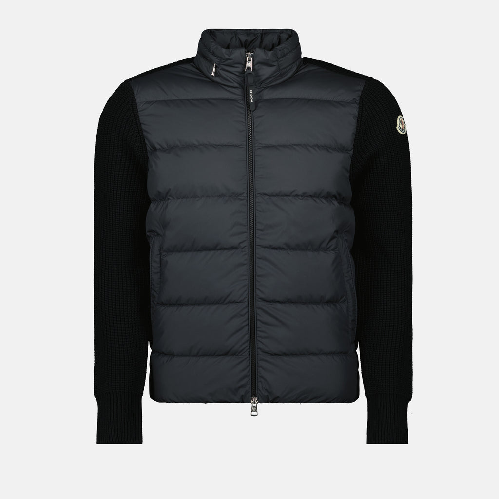 Jaquetas Veste bi-matière Moncler Preto Homme