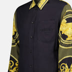 Camisas Camisa Barocco Versace Preto Homme