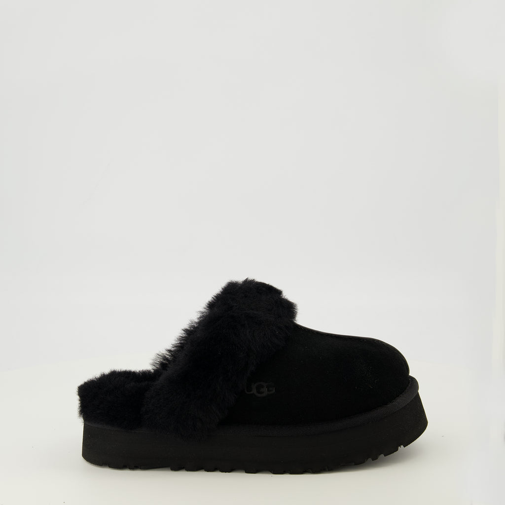Image of the Ugg women's Black Disquette Mules article - Spring-Summer 2026 season - Right side view