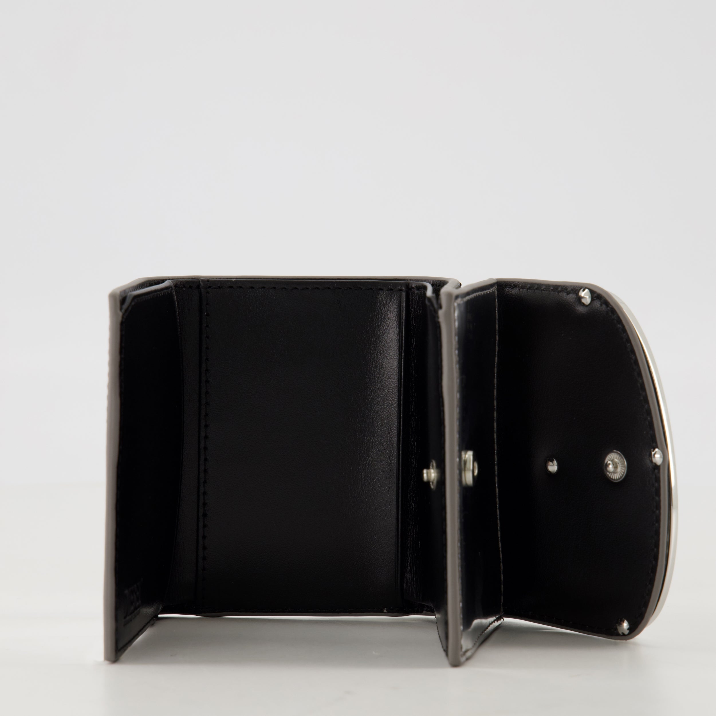 スモールレザーグッズ Portefeuille 1DR Tri Fold Diesel 銀 Femme