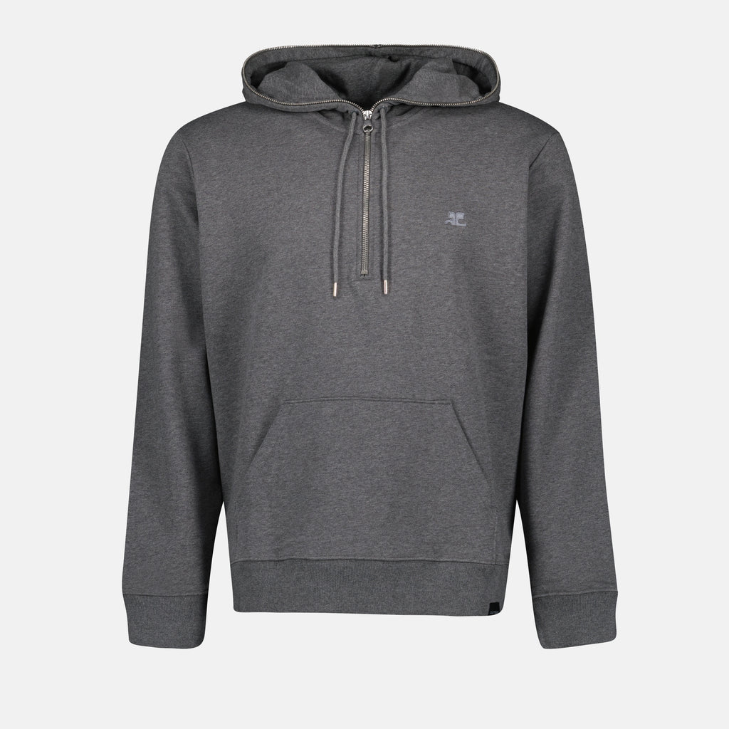 Sudaderas Sudadera con cremallera Courrèges Gris Hombres