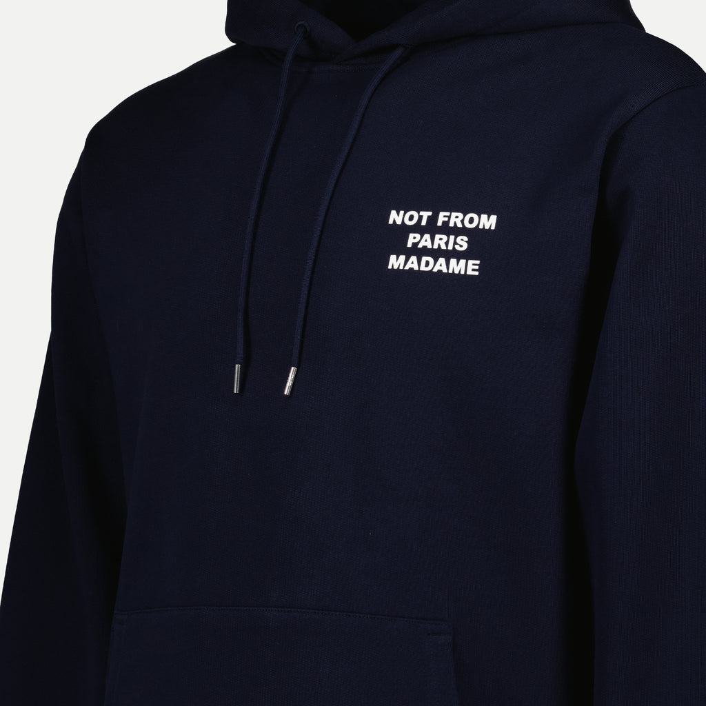 Sweatshirts Sweat à capuche Slogan bleu marine Drole De Monsieur Bleu foncé Homme