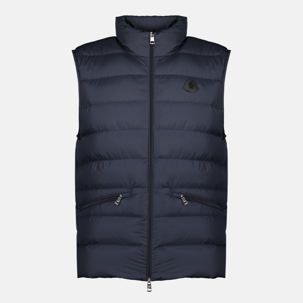 Image de l'article Veste sans manches Lechtal bleu marine de la marque Moncler pour Homme - Saison Printemps-Été 2026 - Vue de Face