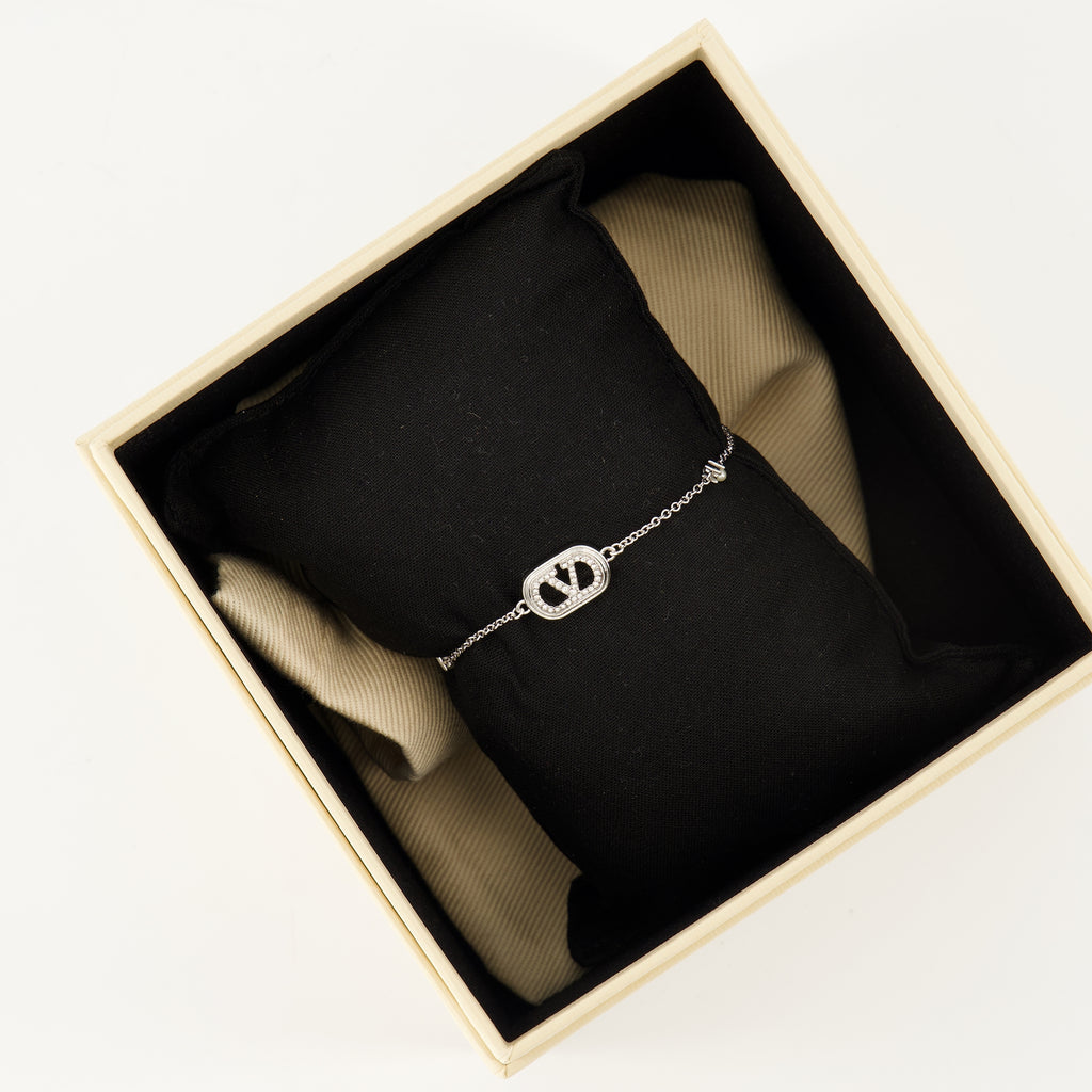 Bijoux Pulseira VLogo Valentino Garavani Argenté Femme