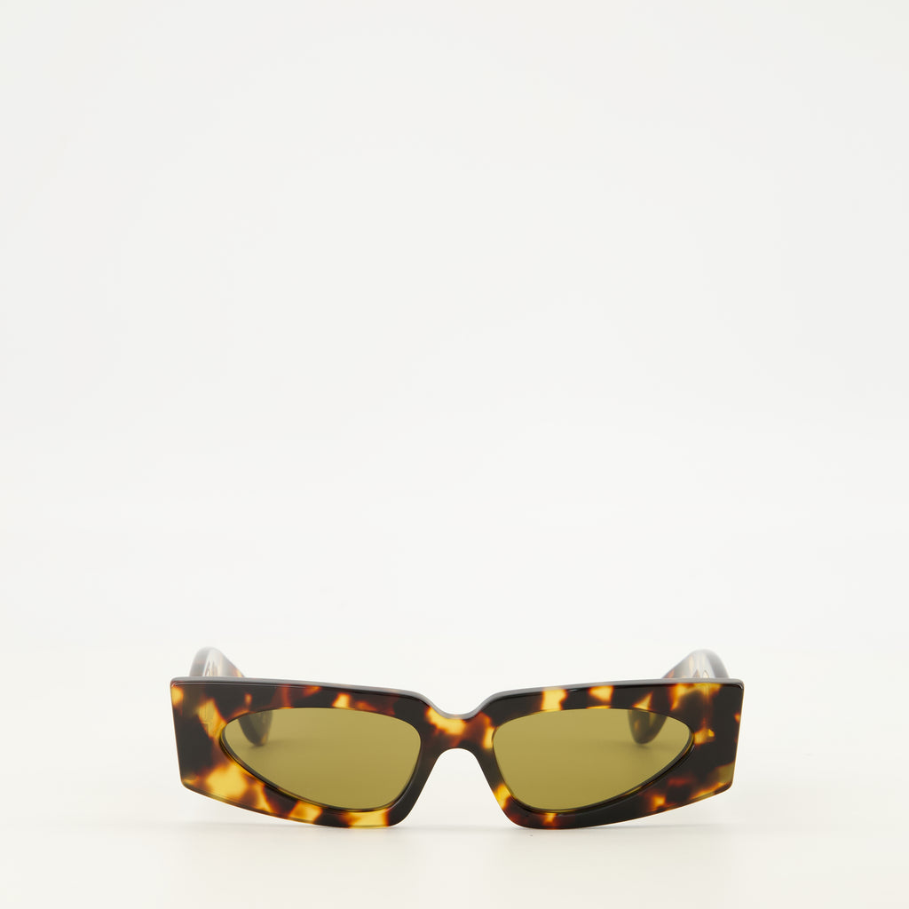 Lunettes 직사각형 거북이 껍질 안경 Valentino Garavani Marron Femme