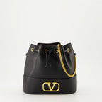 Beuteltaschen Sac seau VLogo Valentino Garavani Schwarz Femme