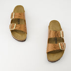 Open shoes Gray Arizona Sandals Birkenstock Brown Femme