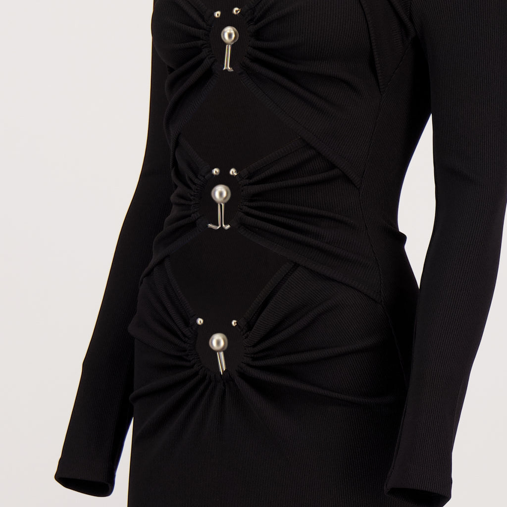 Robes 오르빗 드레스 Christopher Esber Noir Femme