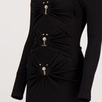 Robes 오르빗 드레스 Christopher Esber Noir Femme