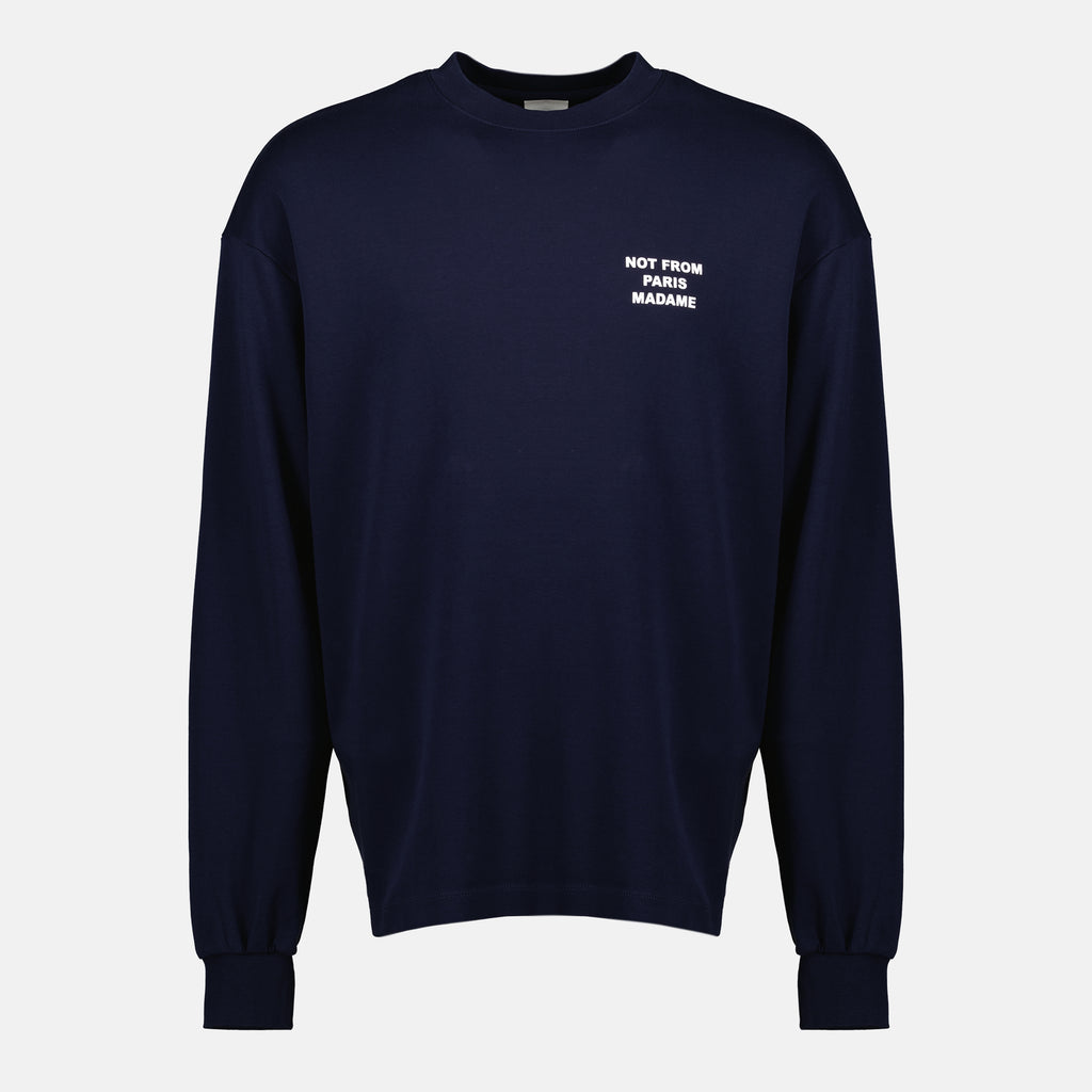 Imagen del artículo Camiseta de manga larga Slogan de la marca Drole De Monsieur para Hombre - Otoño-Invierno 2025 - Vista Frontal