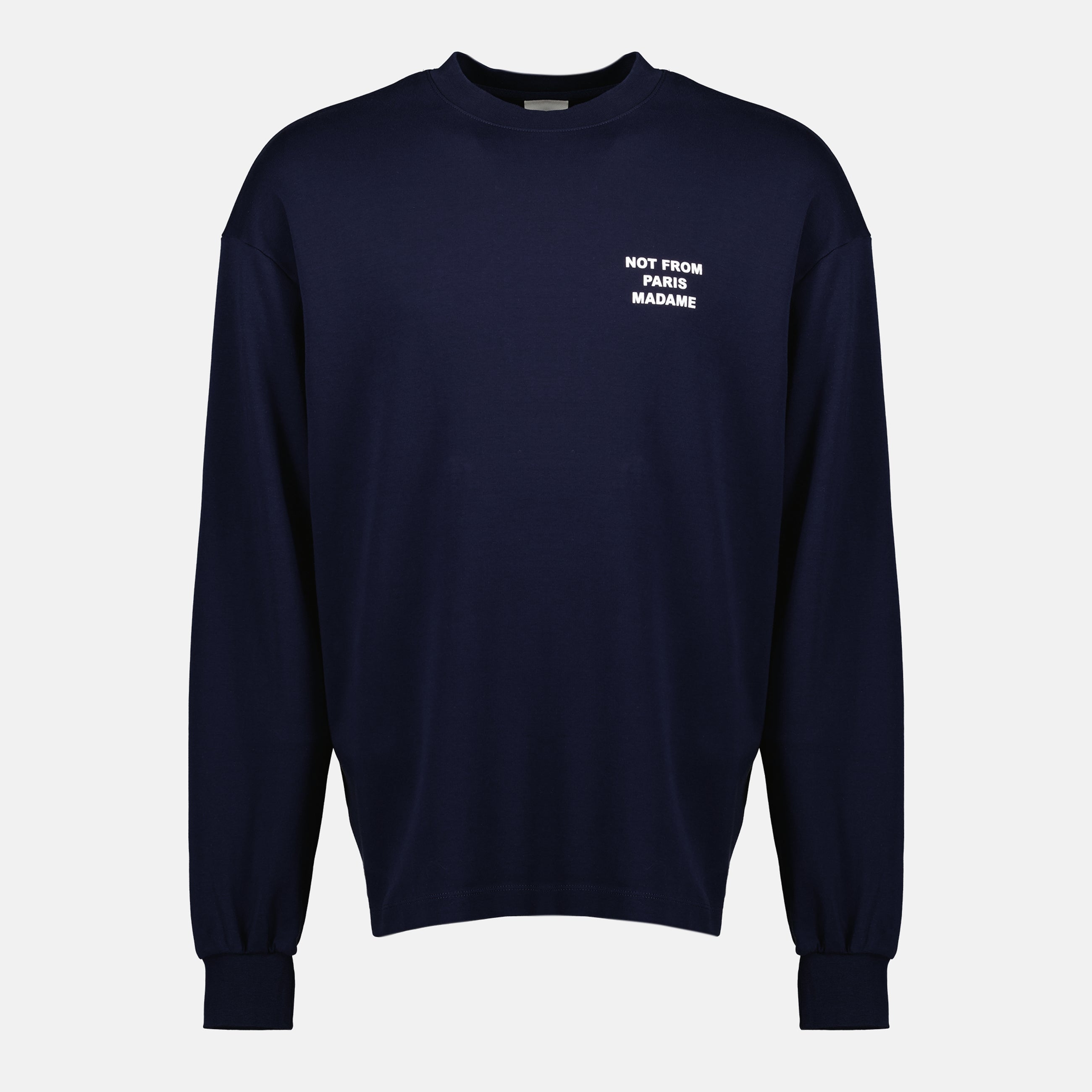 Imagen del artículo Camiseta de manga larga Slogan de la marca Drole De Monsieur para Hombre - Otoño-Invierno 2025 - Vista Frontal