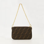 Sacs à main et épaule 바게트 파우치 Fendi Marron Femme